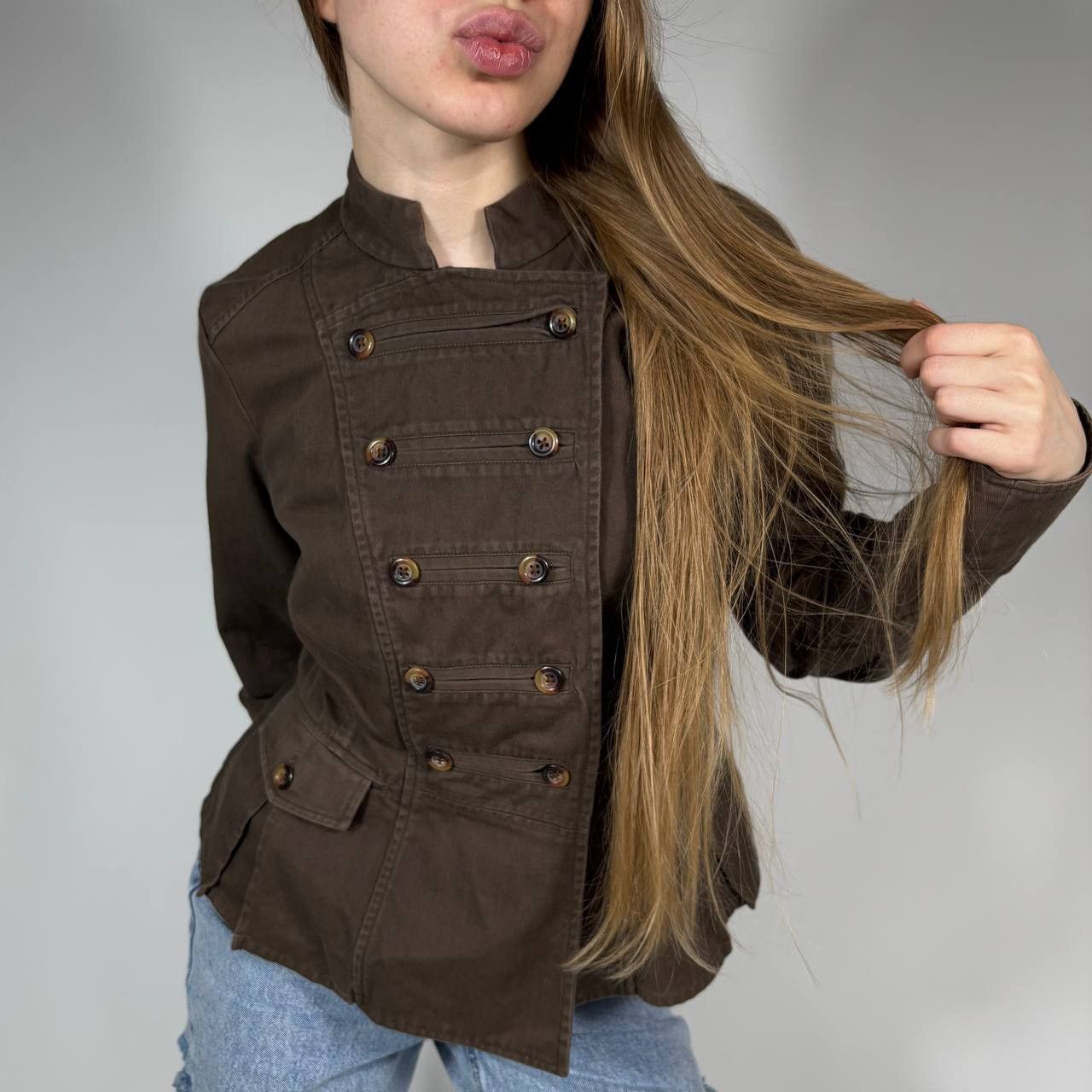 Japanese Brand Vintage Y2K Double Breasted Military Napoleon Style Jacket Size L / US 10 / IT 46 - 2 Thumbnail