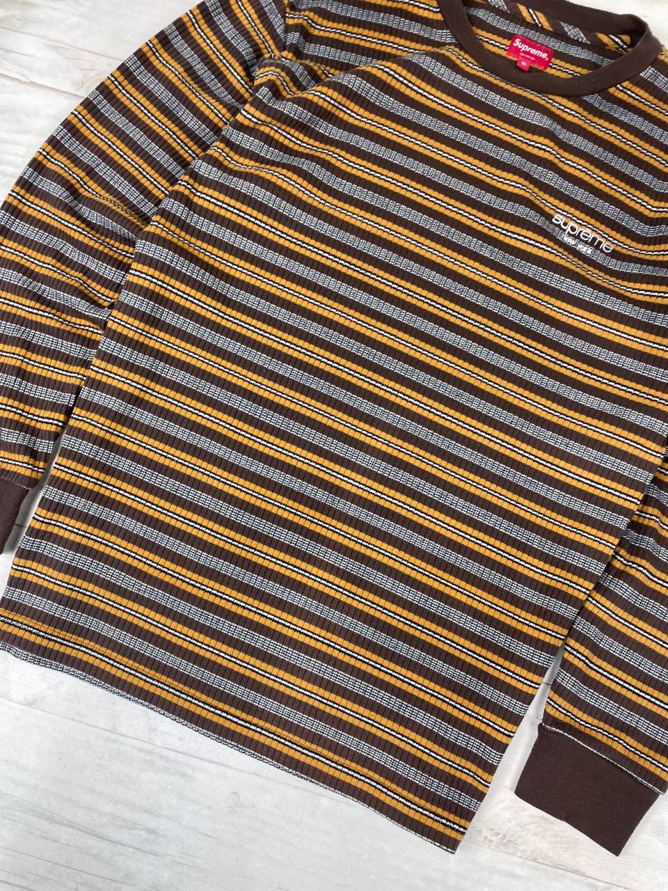 Supreme Supreme Raised Stripe Long Sleeve T Shirt Size US XL / EU 56 / 4 - 4 Thumbnail