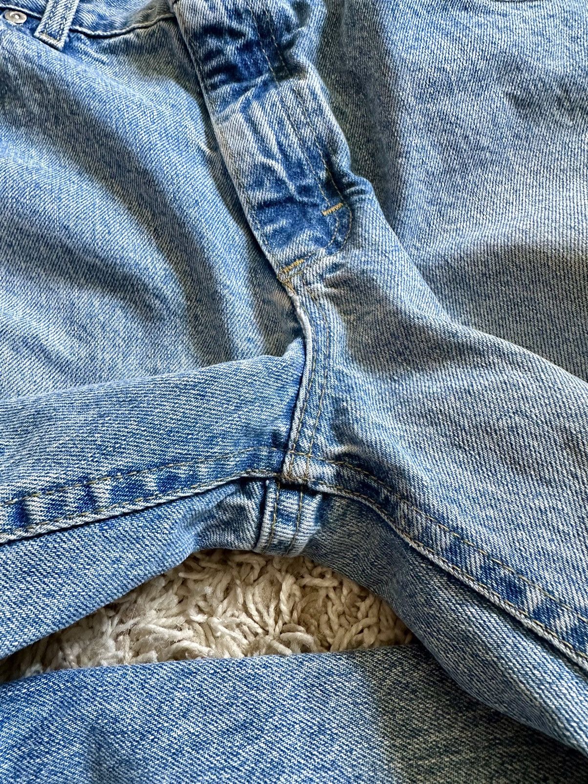 Jean × Lee × Vintage VNTG Lee Denim Jeans Made In USA Streetwear Y2K Rare 90s Size US 31 - 7 Thumbnail