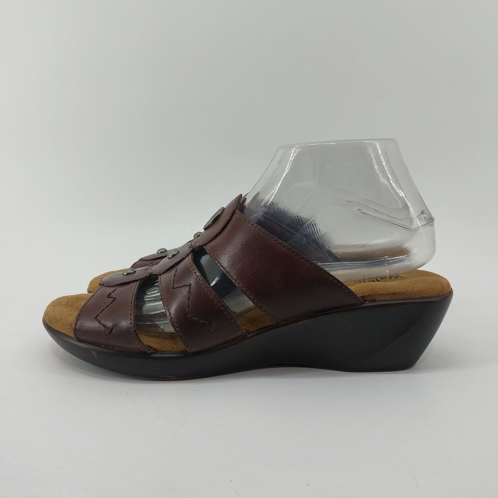 Other Walking Cradles Brown Leather Sandals Slides 9.5 Size US 9.5 / IT 39.5 - 11 Thumbnail