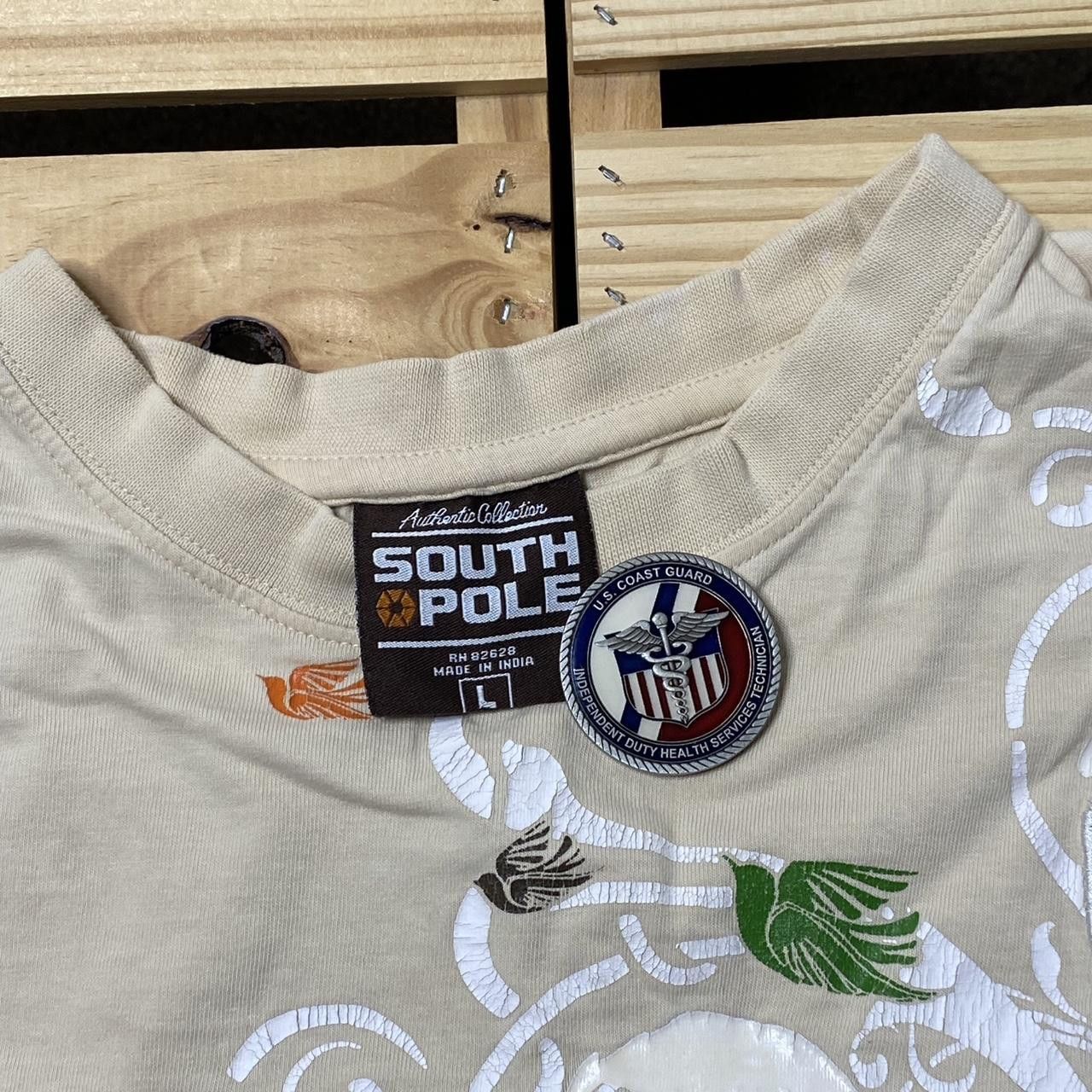 Southpole Southpole Beige Y2K Skulls Hip Hop Tee Size Large Size US L / EU 52-54 / 3 - 4 Thumbnail
