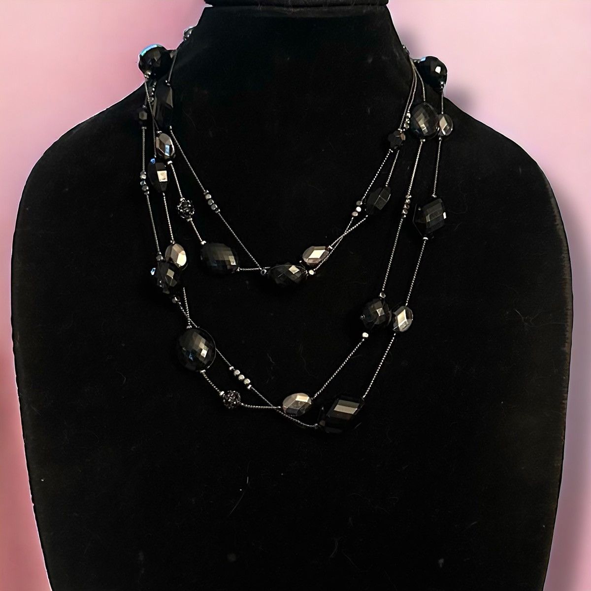 Other NY & Company long double strand stationed bead necklace Size ONE SIZE - 2 Thumbnail