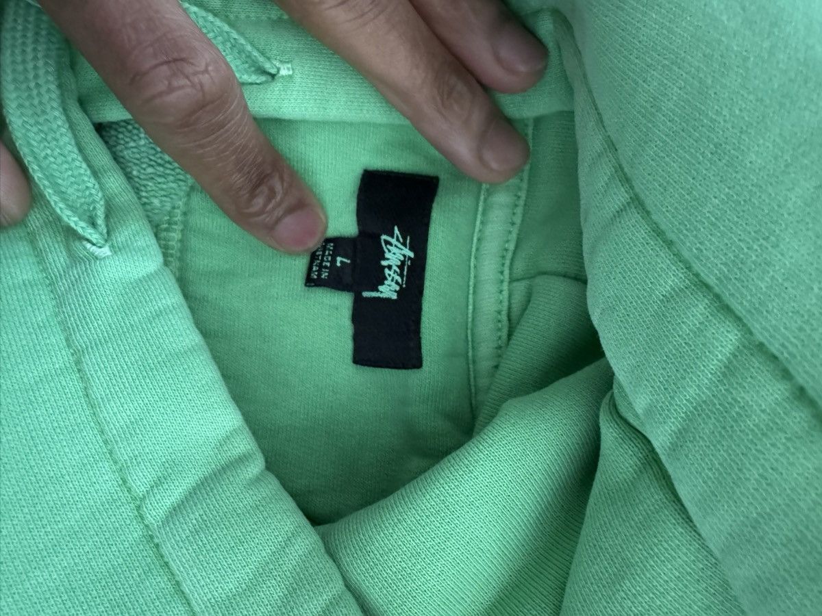 Stussy Stussy Garment dyed hoodie green Size US L / EU 52-54 / 3 - 2 Thumbnail