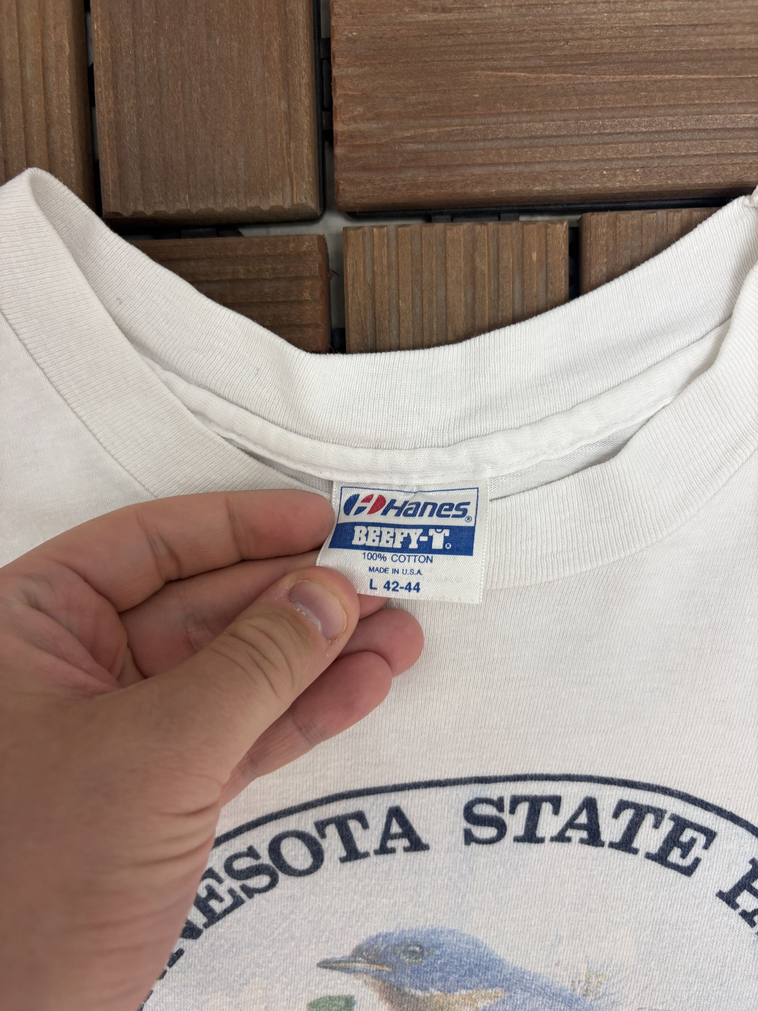 Vintage Minnesota Camden State Park Vintage White T-Shirt Tee Size US L / EU 52-54 / 3 - 7 Thumbnail