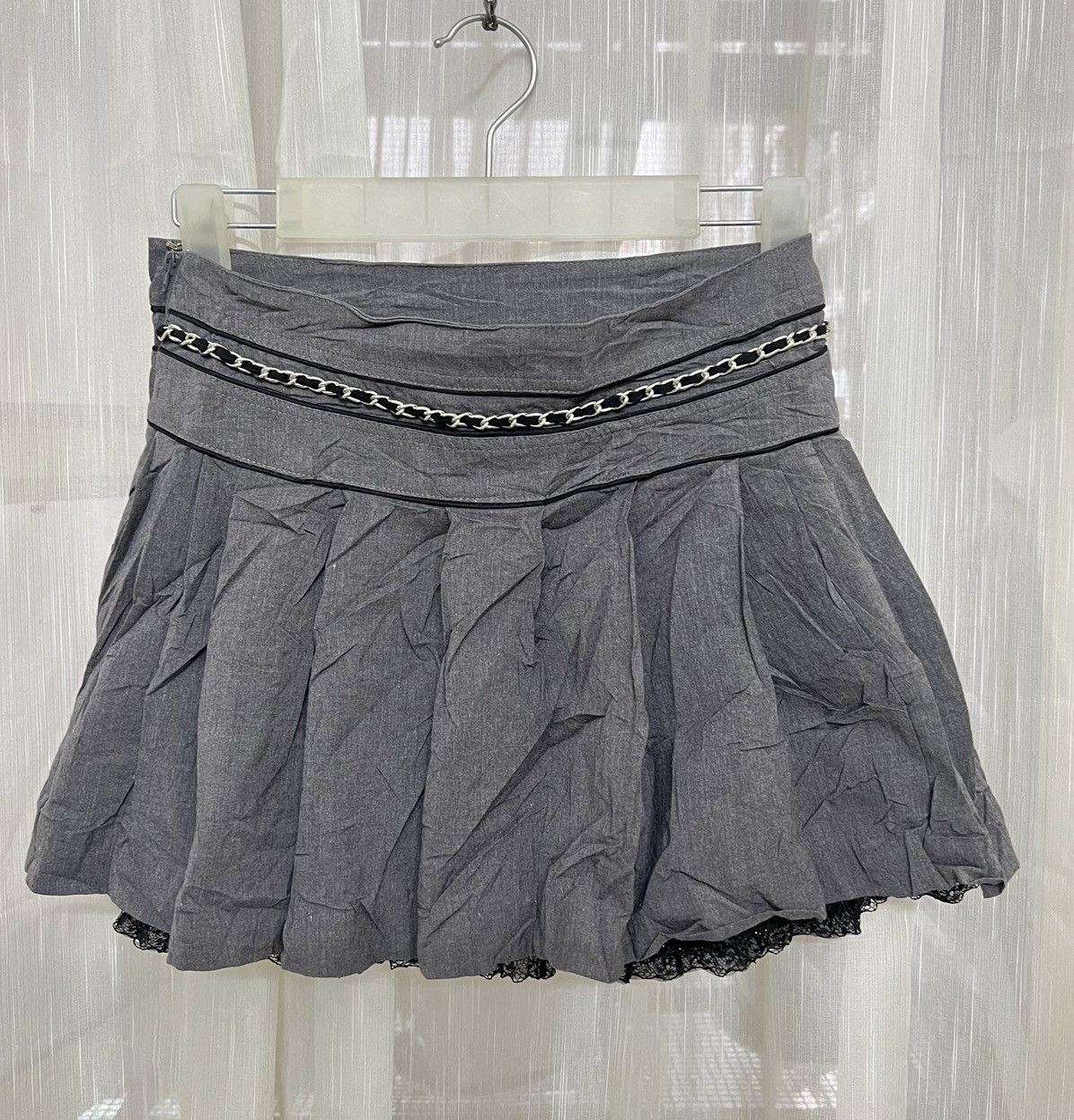 Japanese Brand CECIL McBEE grey pleated skirt 🎀☠️ Size 27" / US 4 / IT 40 - 13 Thumbnail