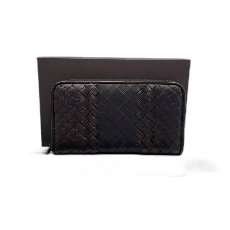 Bottega Veneta BV Long Zip Wallet with Weave Design Size ONE SIZE - 1 Thumbnail