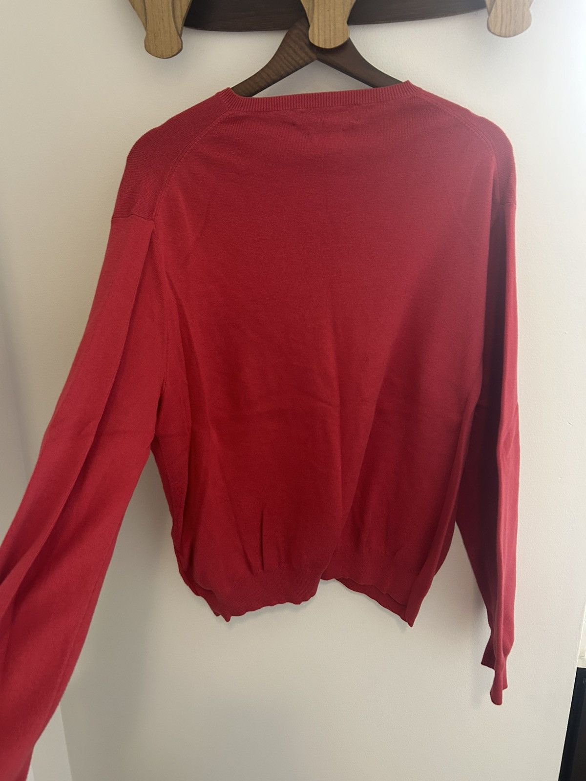 Polo Ralph Lauren Ralph Lauren Men's 100% Pima Cotton V-Neck Sweater in Red Size US XL / EU 56 / 4 - 4 Thumbnail