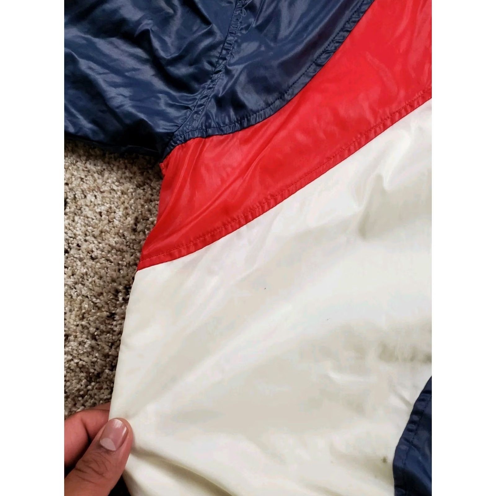 Prince VINTAGE Prince Tennis Windbreaker Jacket L Mens Blue Full Zip Nylon 90s Sports Geometric Logo Embroidered Short Coat Spring Fall Winter Size US L / EU 52-54 / 3 - 5 Thumbnail