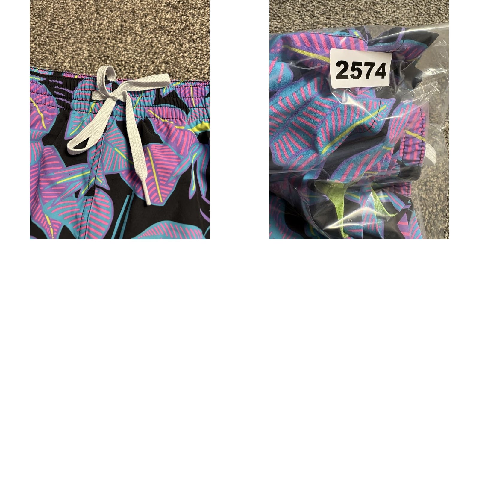 Chubbies Chubbies Shorts Mens 3XL Floral 4” Inseam Lined Drawstring Beach Tropical Size US 39 - 9 Thumbnail
