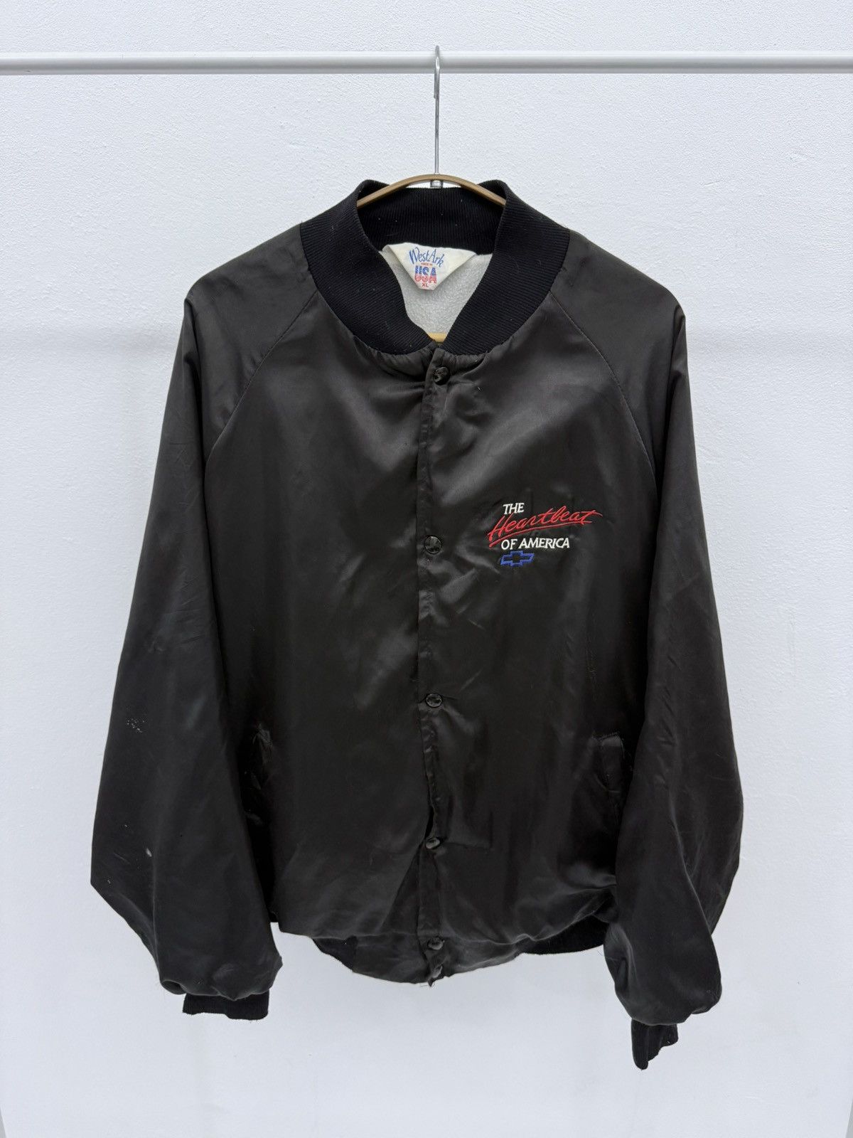 Chevrolet Distressed 80s~90s CHEVROLET The Heartbeat of America Jacket Size US XL / EU 56 / 4 - 1 Thumbnail