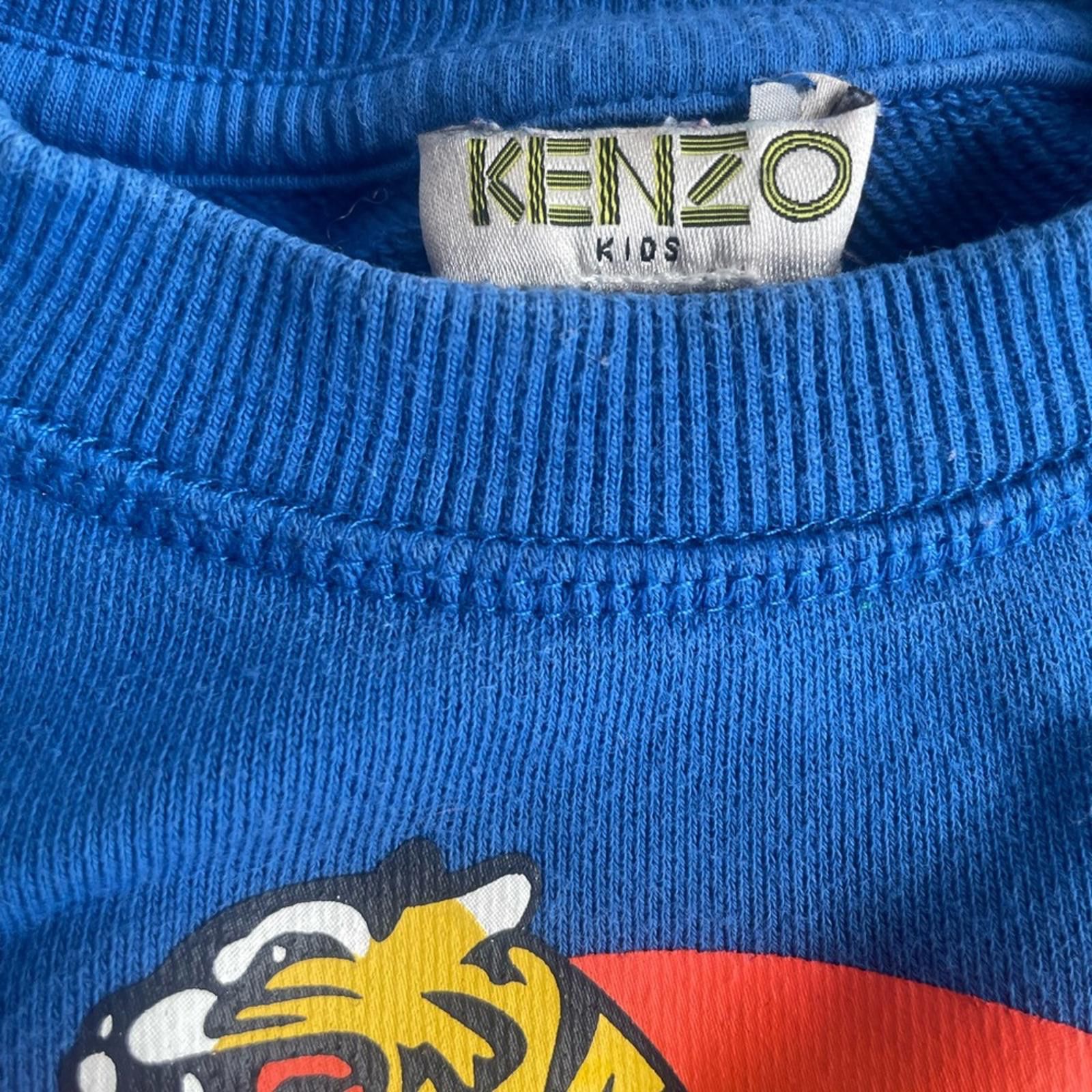Kenzo Kenzo Kids Rainbow Tiger Sweatshirt Blue Size 4 Size US XXS / EU 40 - 2 Thumbnail