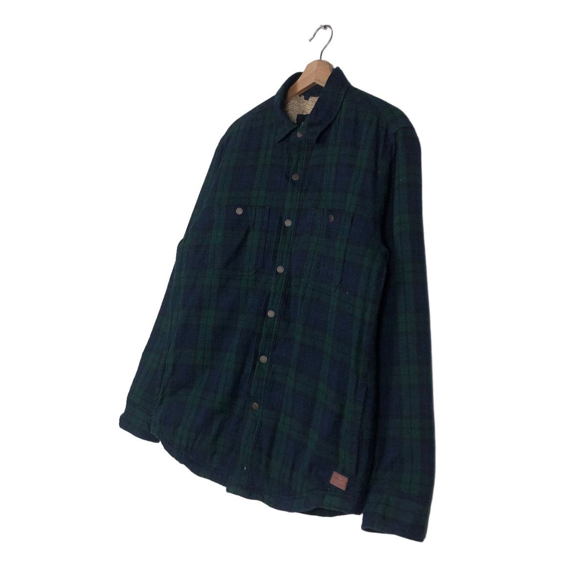 Japanese Brand 🔥Vintage L.L.Bean Shirt Flannel Jacket Shearling Tartan Size US S / EU 44-46 / 1 - 2 Thumbnail