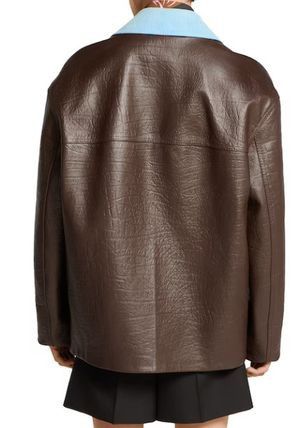 Gucci o1loc1c1125 821694 Embossed Leather Jacket in Brown Size US M / EU 48-50 / 2 - 3 Thumbnail