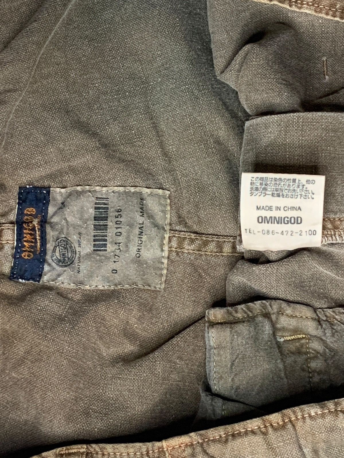 OMNIGOD Vintage Omnigod Hemp Cargo Parachute Baggy Pants Size US 32 / EU 48 - 10 Thumbnail