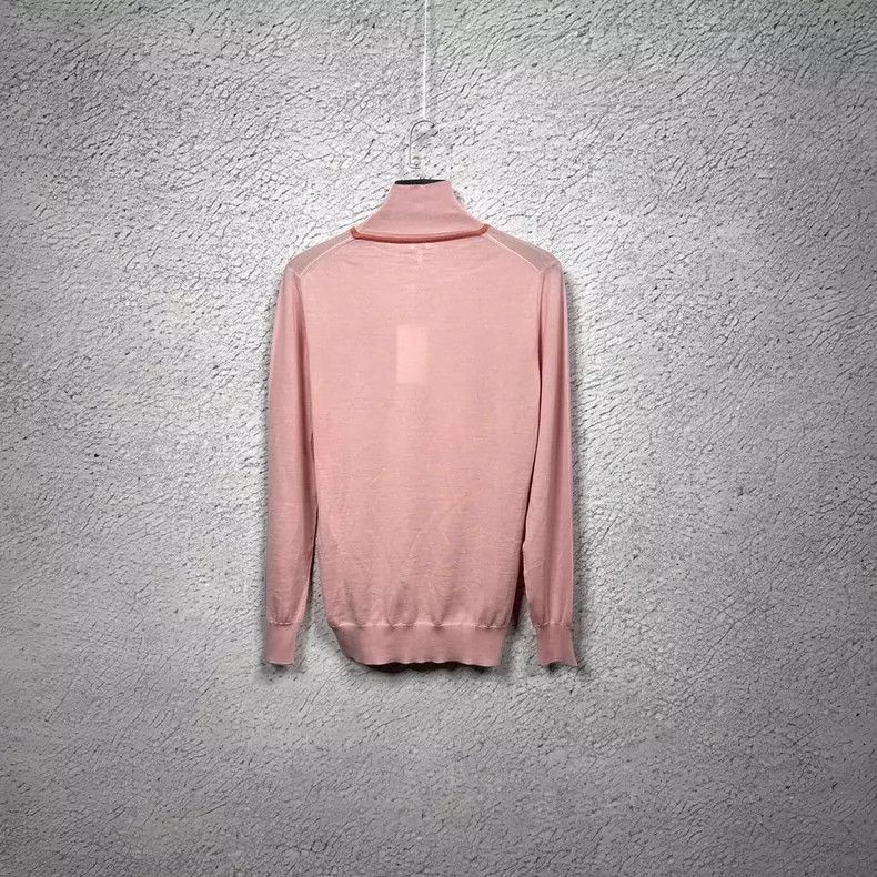 Loewe LOEWE Light pink small logo embroidered sweater sweater Size M / US 6-8 / IT 42-44 - 2 Thumbnail