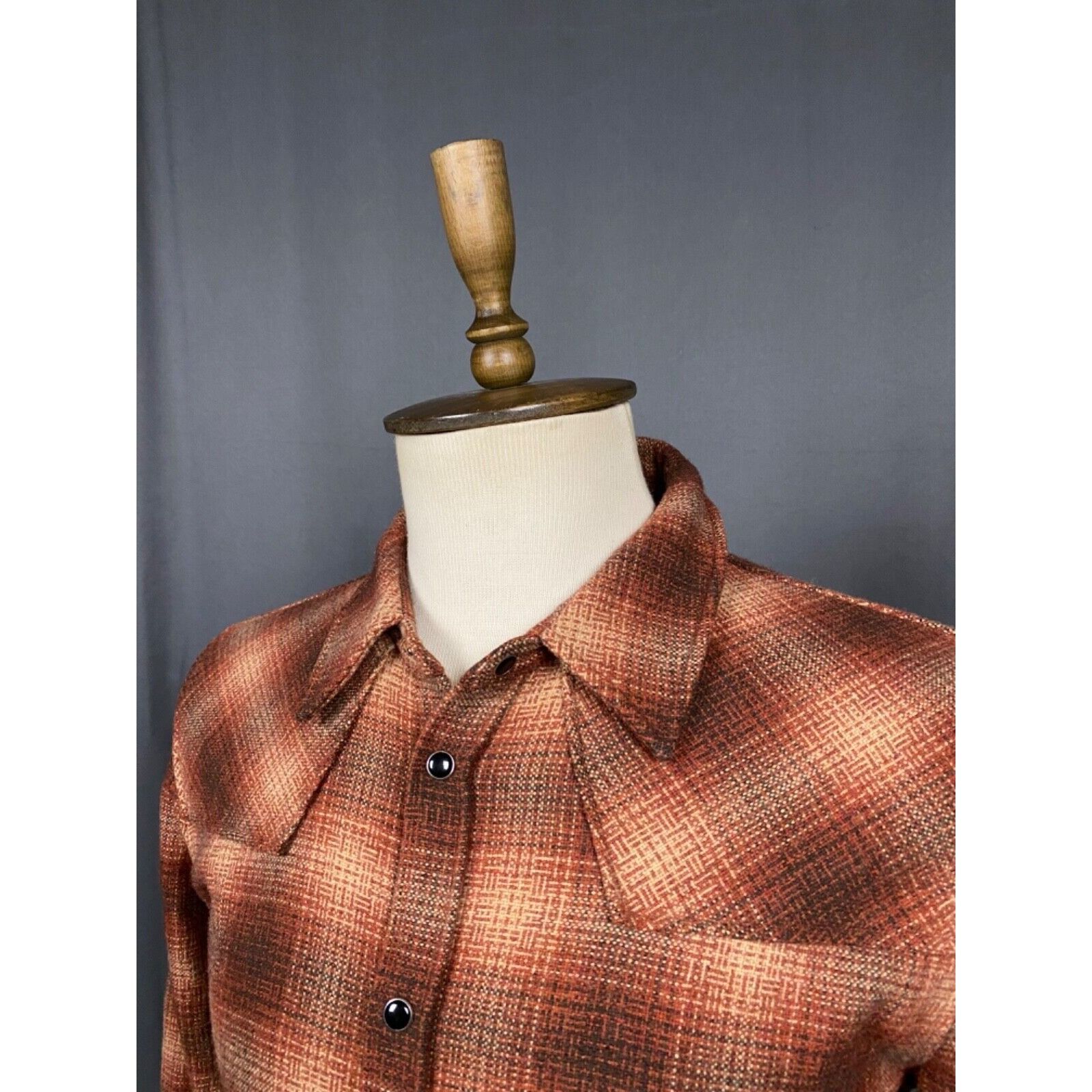 The Kooples The Kooples Men's Brown Wool Checked Overshirt Jacket Size S Size US S / EU 44-46 / 1 - 5 Thumbnail