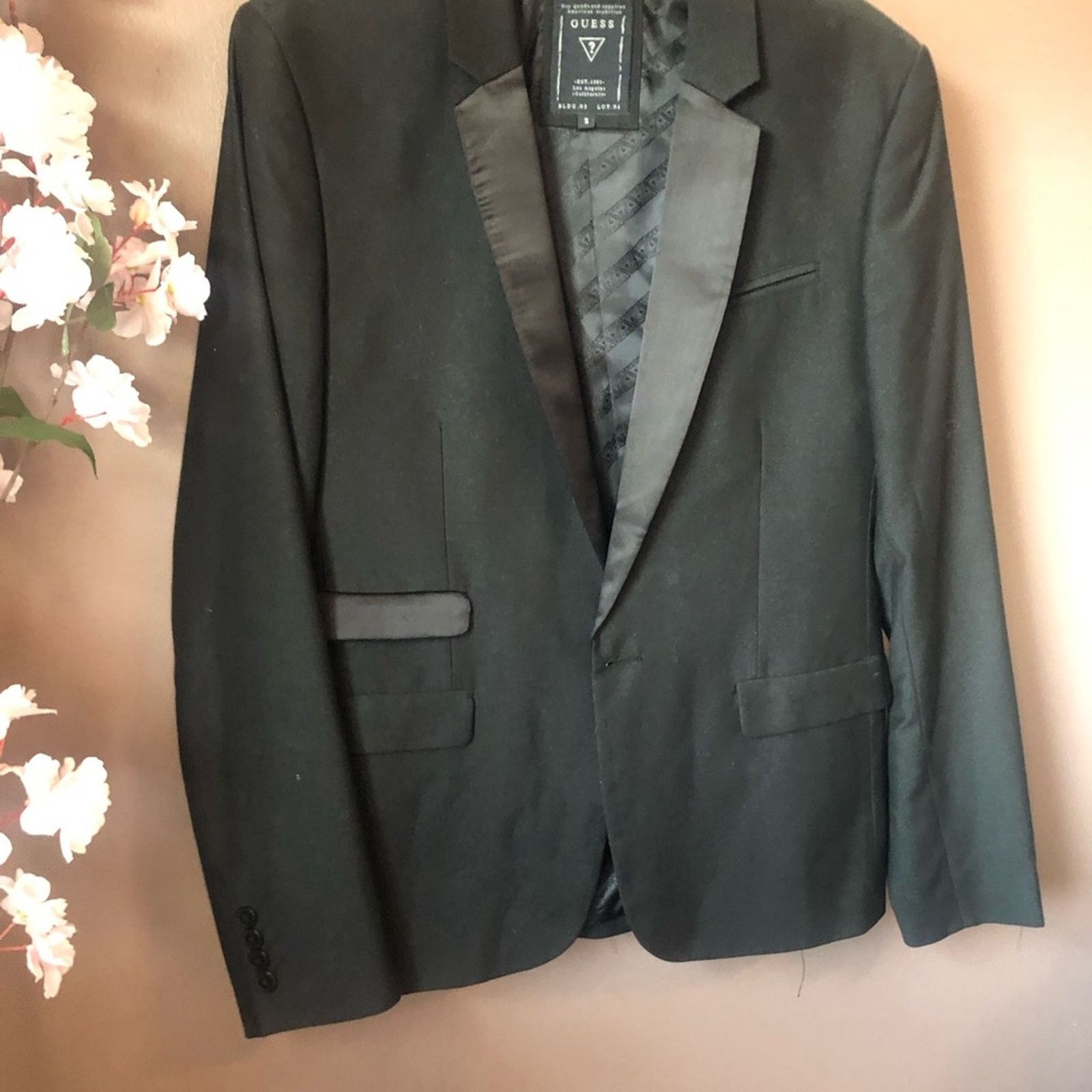 Guess Guess blazer jacket shiny collar speckle black. Size US S / EU 44-46 / 1 - 3 Thumbnail