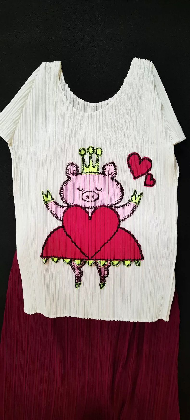 Issey Miyake Issey Miyake Crown Little Pig patchwork top Size L / US 10 / IT 46 - 1 Thumbnail