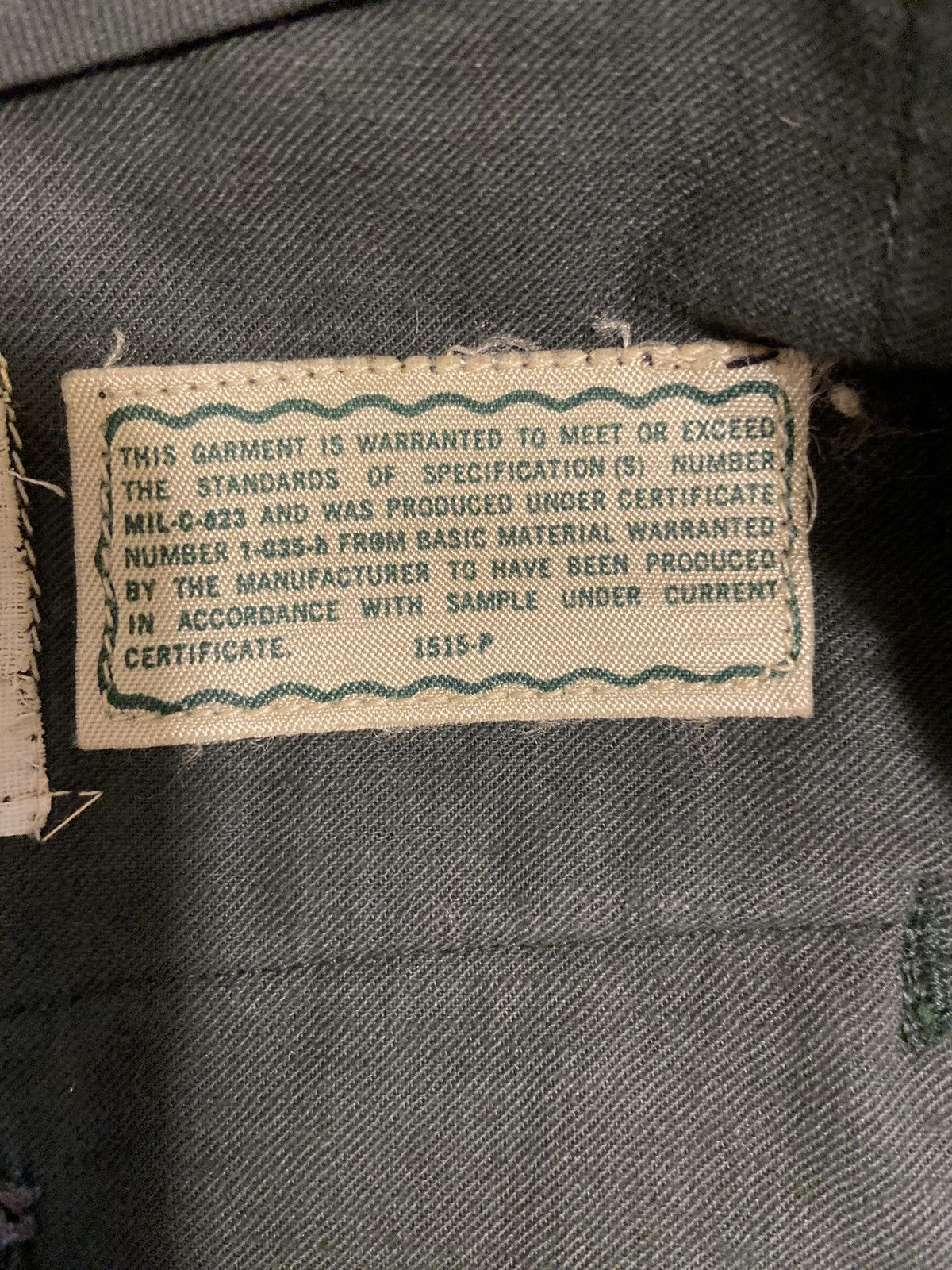 Vintage Super rare 1971 military trousers Size US 33 - 6 Thumbnail