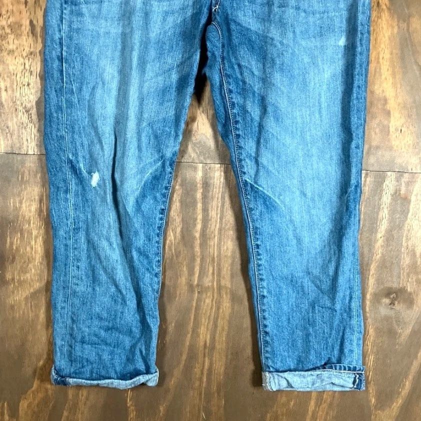Old Navy Old Navy Womens Jeans Blue Denim Mid Rise Crop Cuffed Capri 12R Size 24" / US 00 / IT 34 - 3 Thumbnail