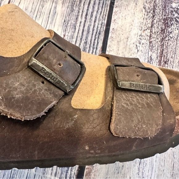 Birkenstock Birkenstock Betula Milano Brown Leather Sandals Size US 10 / IT 40 - 4 Thumbnail