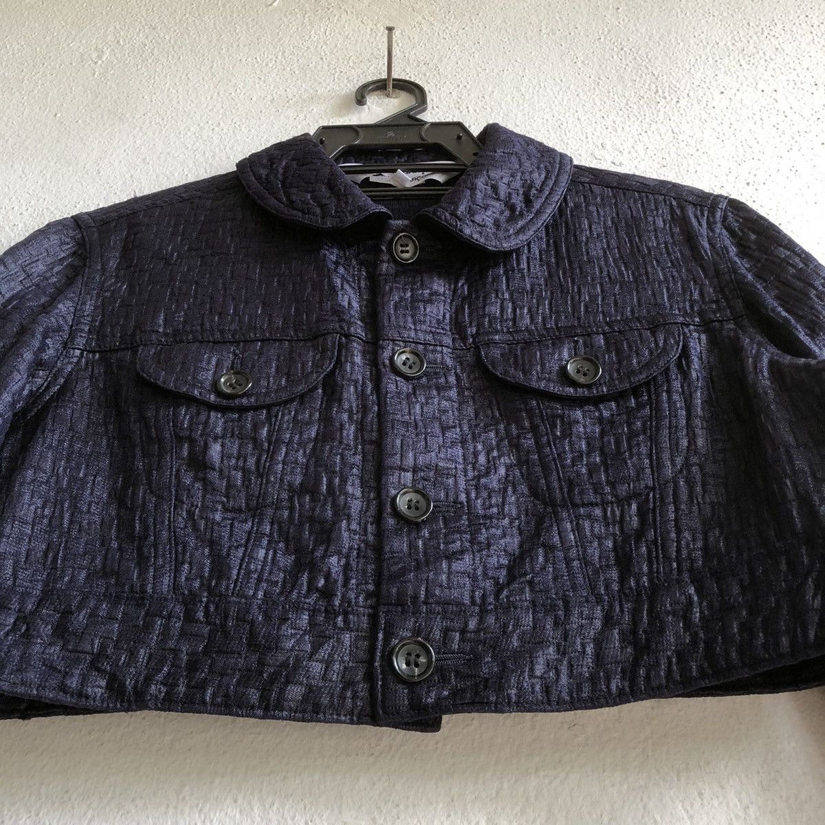 Comme des Garcons COMME des GARCONS Cropped Textured Jacket Size S / US 4 / IT 40 - 9 Thumbnail