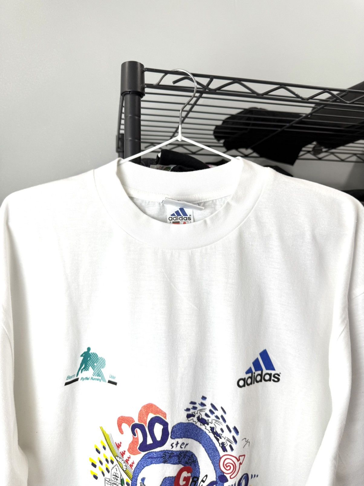 Adidas 💥Rare! Vintage 90’s Adidas Marathon T Shirt Retro Size US M / EU 48-50 / 2 - 4 Thumbnail