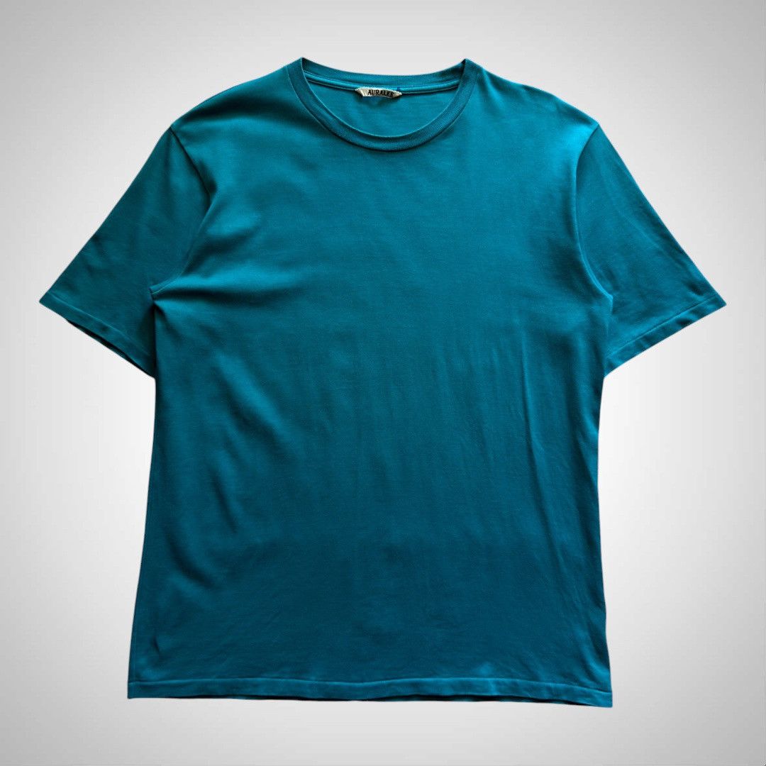Auralee Auralee Peacock Blue Luster Plating Blank T-Shirt Size US L / EU 52-54 / 3 - 1 Thumbnail