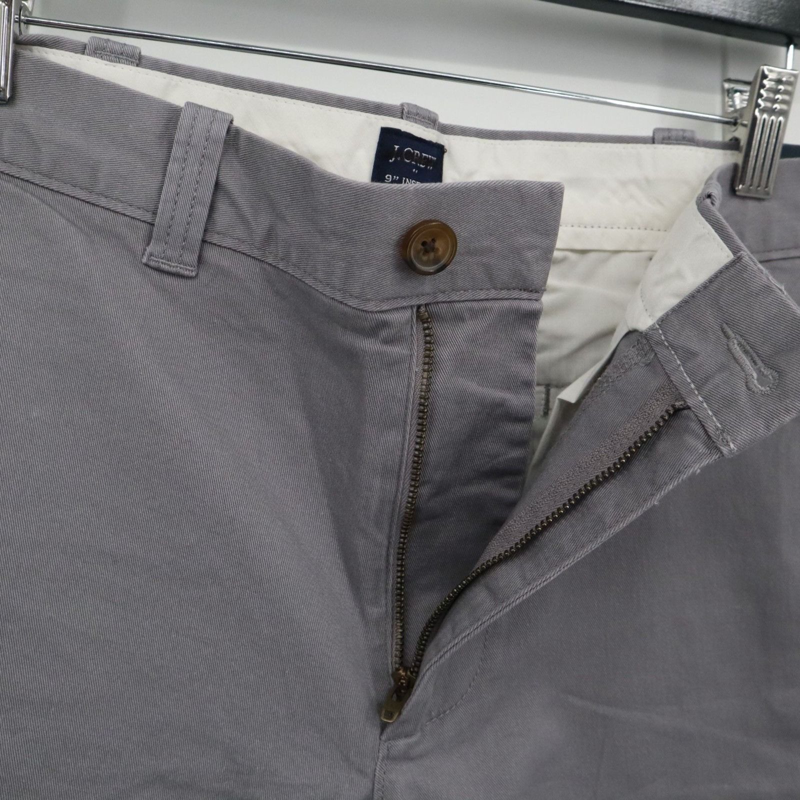 J.Crew J. Crew 9" Flex Chino Shorts Mens 31 Gray Preppy Academia Size US 31 - 4 Thumbnail