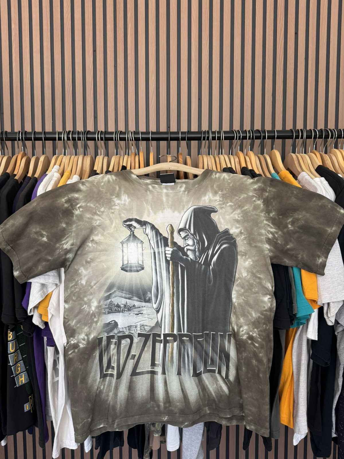 Liquid Blue Led Zeppelin Shirt Y2K The Hermit Lantern Man Tie Dye Size US M / EU 48-50 / 2 - 1 Thumbnail