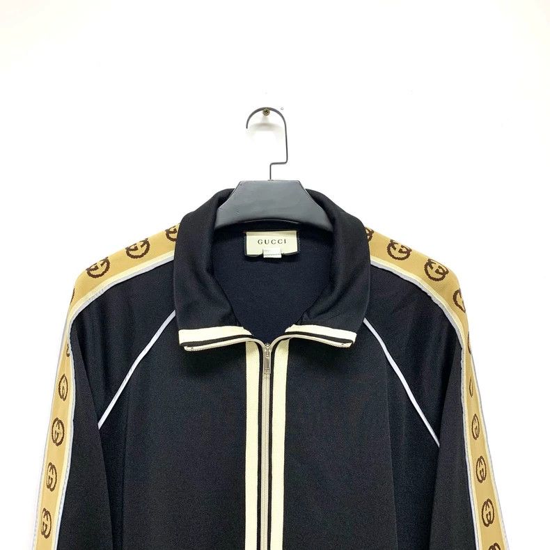 Gucci Gucci Size XXXL Black string logo jacket 2501-Nextarrow Size US XXL / EU 58 / 5 - 5 Thumbnail
