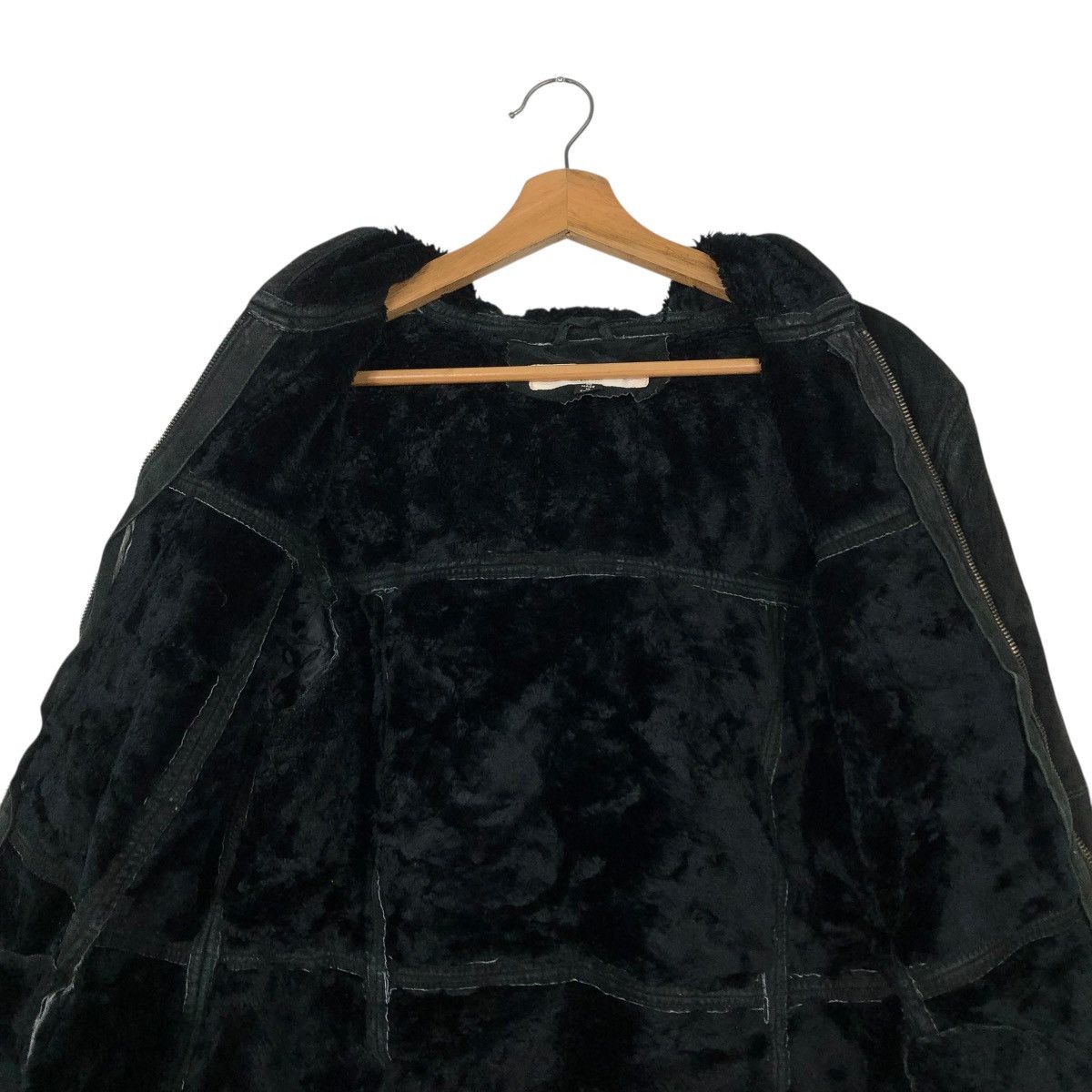 Japanese Brand 🔥VINTAGE LEATHER JACKET FUR BLANKET MAURICES ISSEY MIYAKE Size US M / EU 48-50 / 2 - 18 Thumbnail