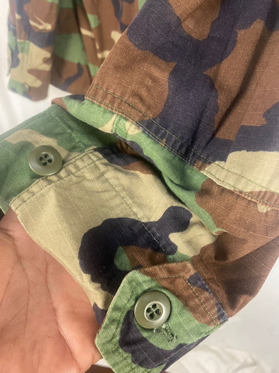 Vintage Vintage us army woodland button up jacket Size US XL / EU 56 / 4 - 5 Thumbnail
