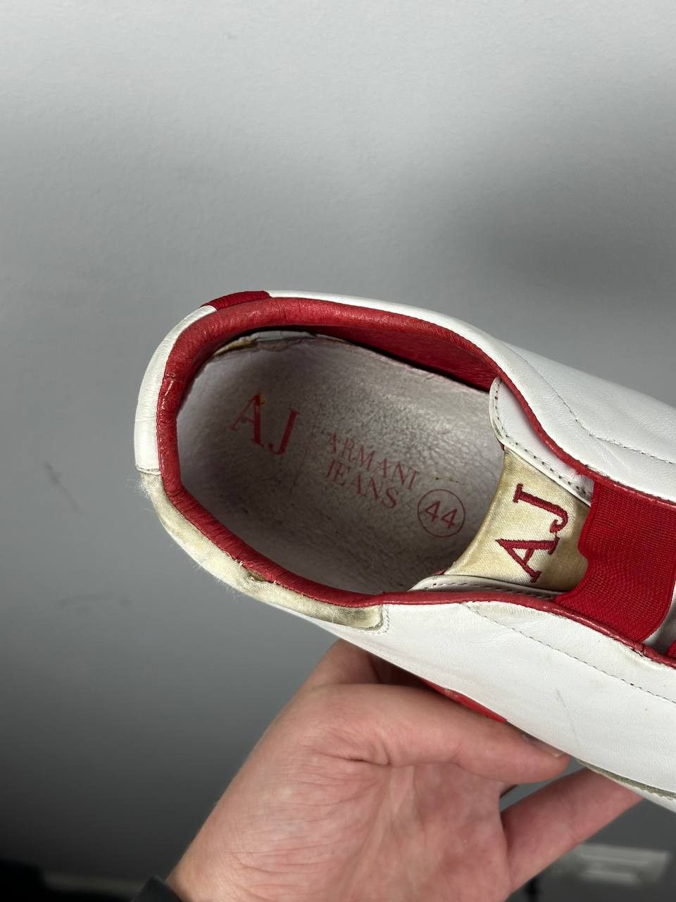 Armani Vintage Armani Jeans White Leather Speedcat Sneakers Size US 11 / EU 44 - 17 Thumbnail