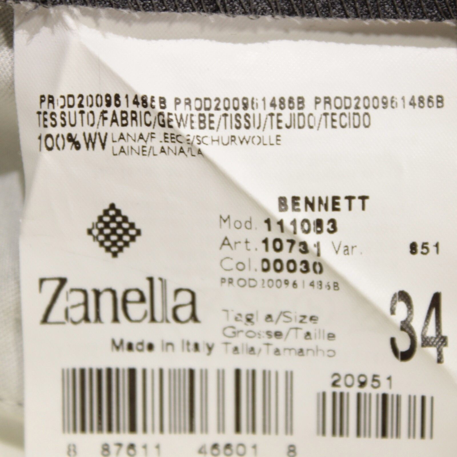 Zanella Zanella New with tags Dress Pants Size 34 US In Gray Size US 34 / EU 50 - 6 Thumbnail