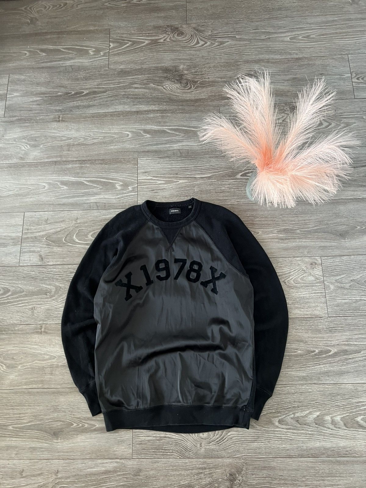 Designer × Diesel ‼️Vintage Nylon Diesel Big Logo Avant Garde Sweatshirt ‼️ Size US M / EU 48-50 / 2 - 4 Thumbnail