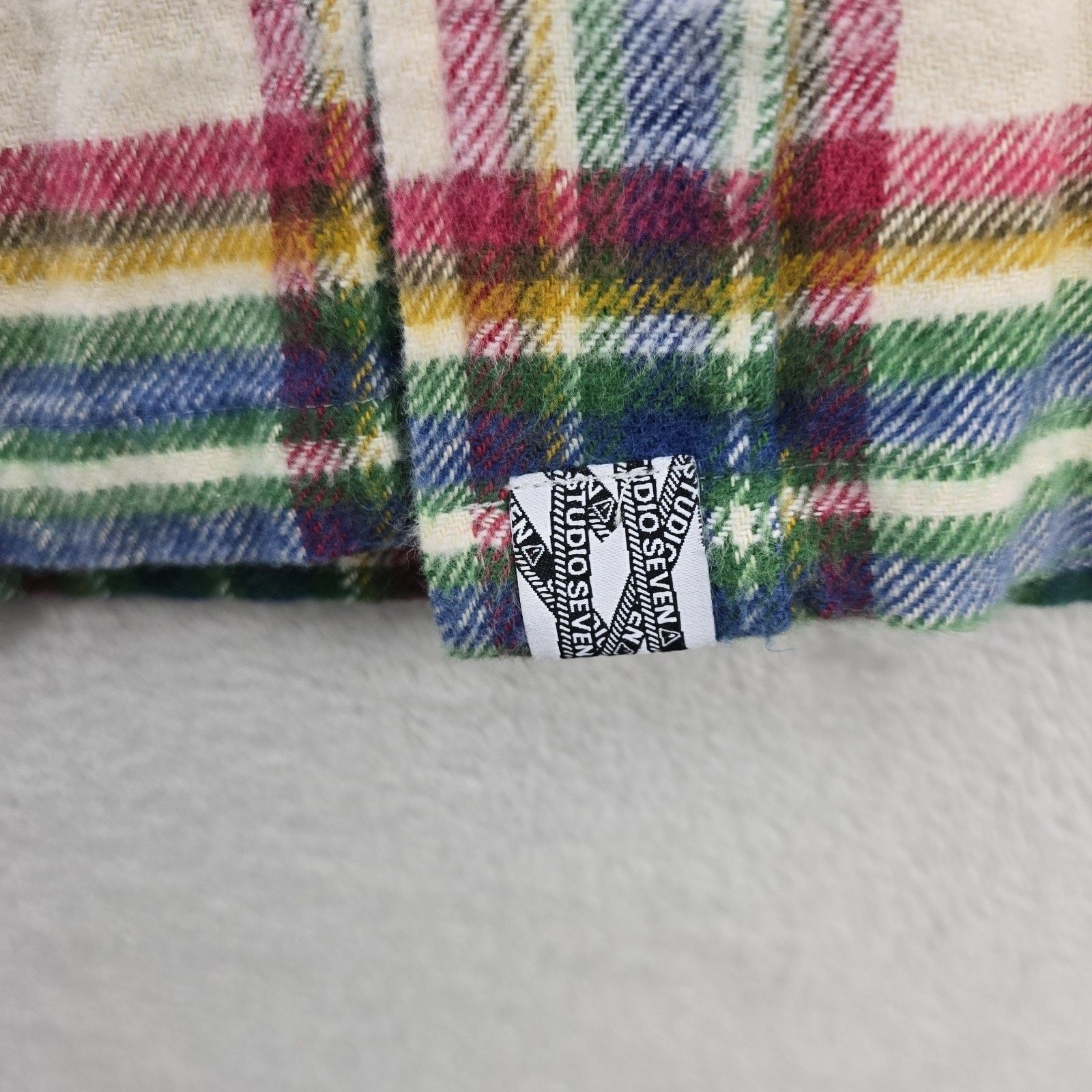 Studio Seven Studio Seven Flannel Shirt Mens XL Long Sleeve Star Patch Size US XL / EU 56 / 4 - 6 Thumbnail