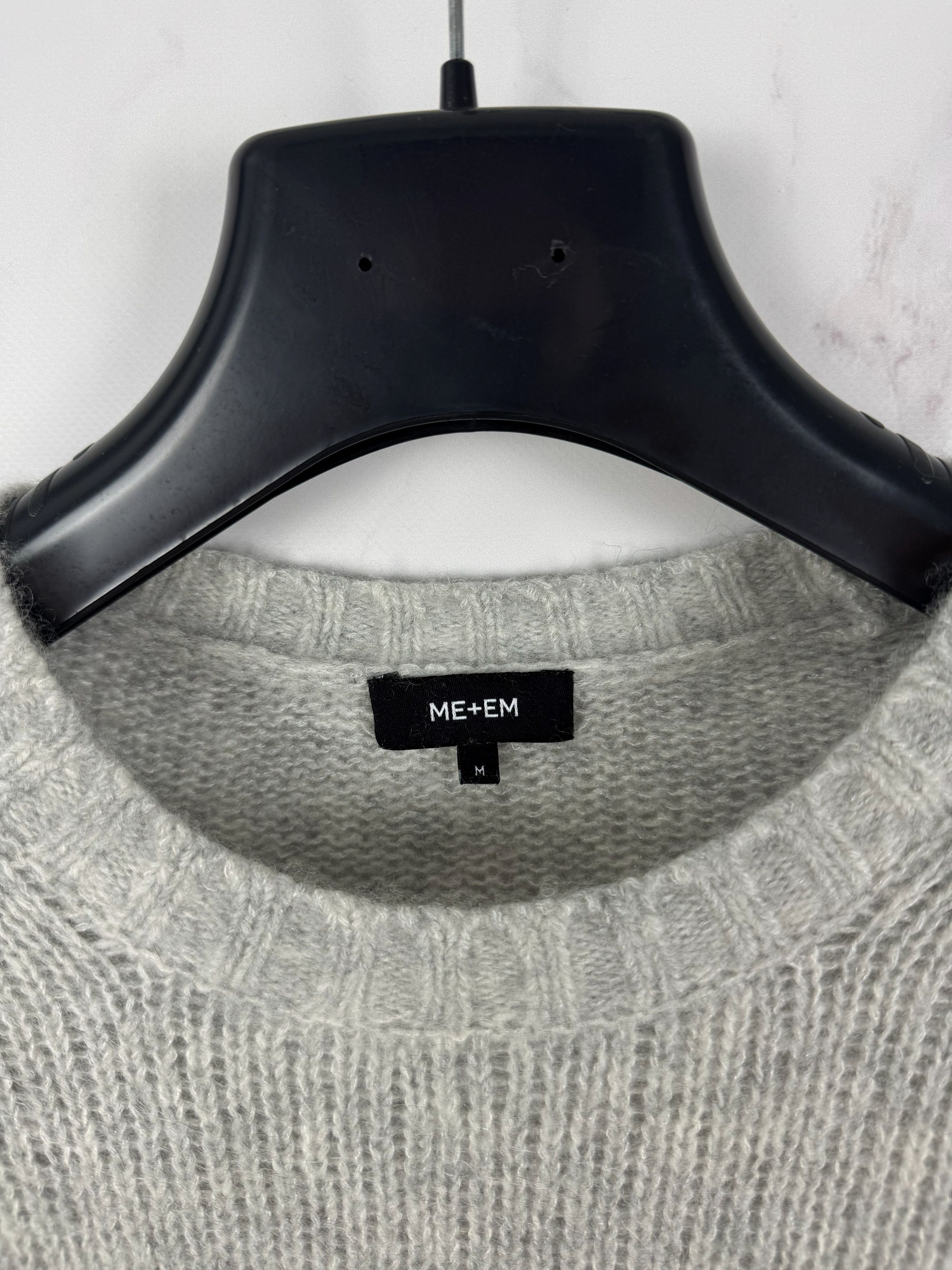 ME+EM ME+EM Cashmere Silk Blend Sweater Gray Casual Style Size M Size M / US 6-8 / IT 42-44 - 11 Thumbnail