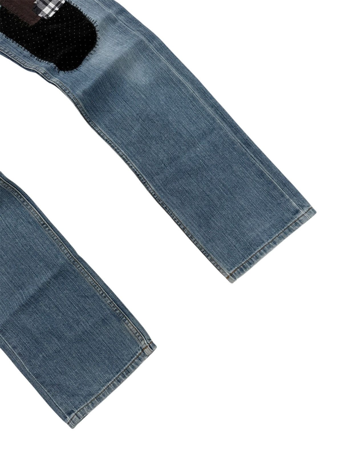 Hysteric Glamour E HYPHEN WORLD GALLERY PATCHWORK STYLE JEANS Size 31" - 6 Thumbnail