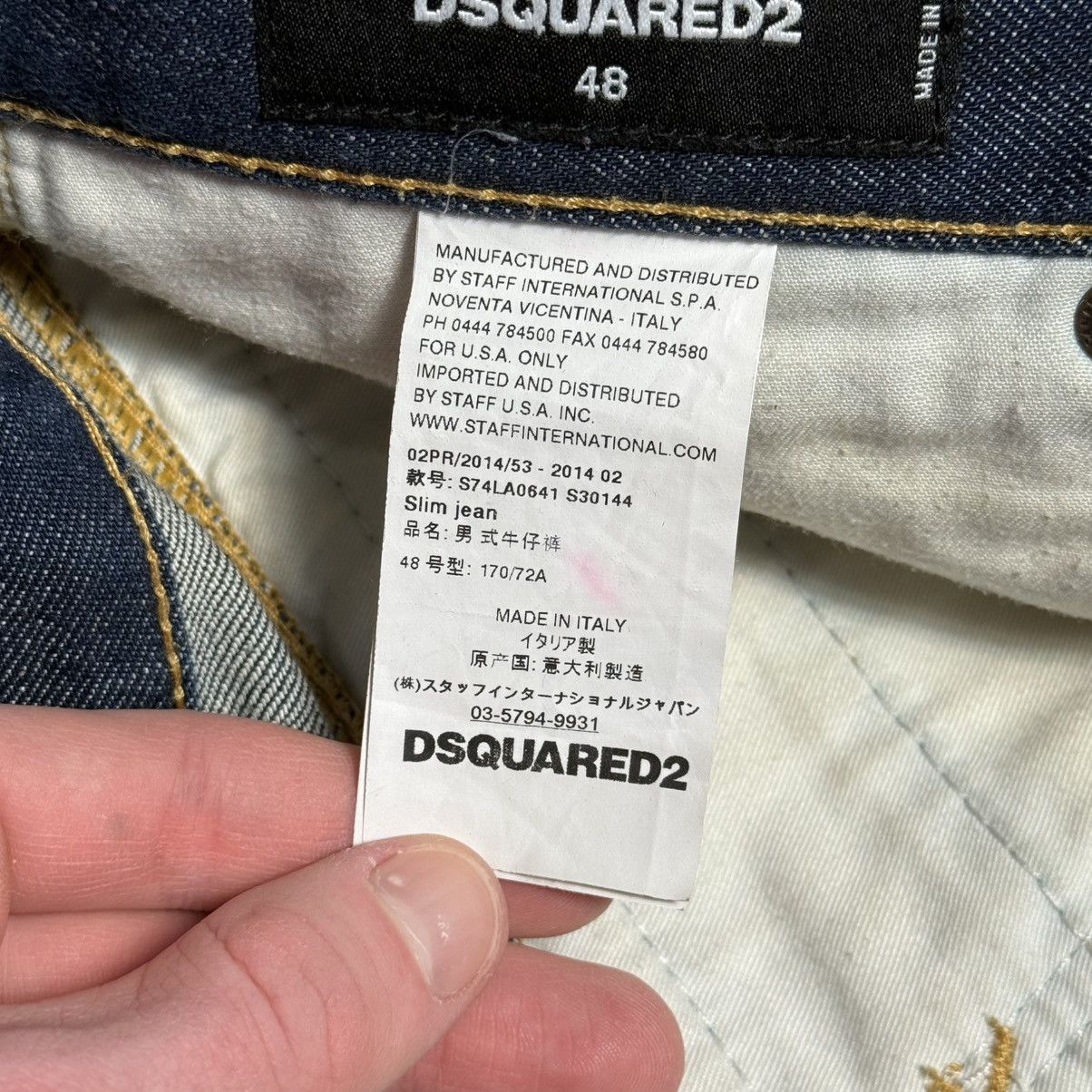 Dsquared2 Dsquared2 Distressed Slim Fit Jeans Size US 32 / EU 48 - 16 Thumbnail