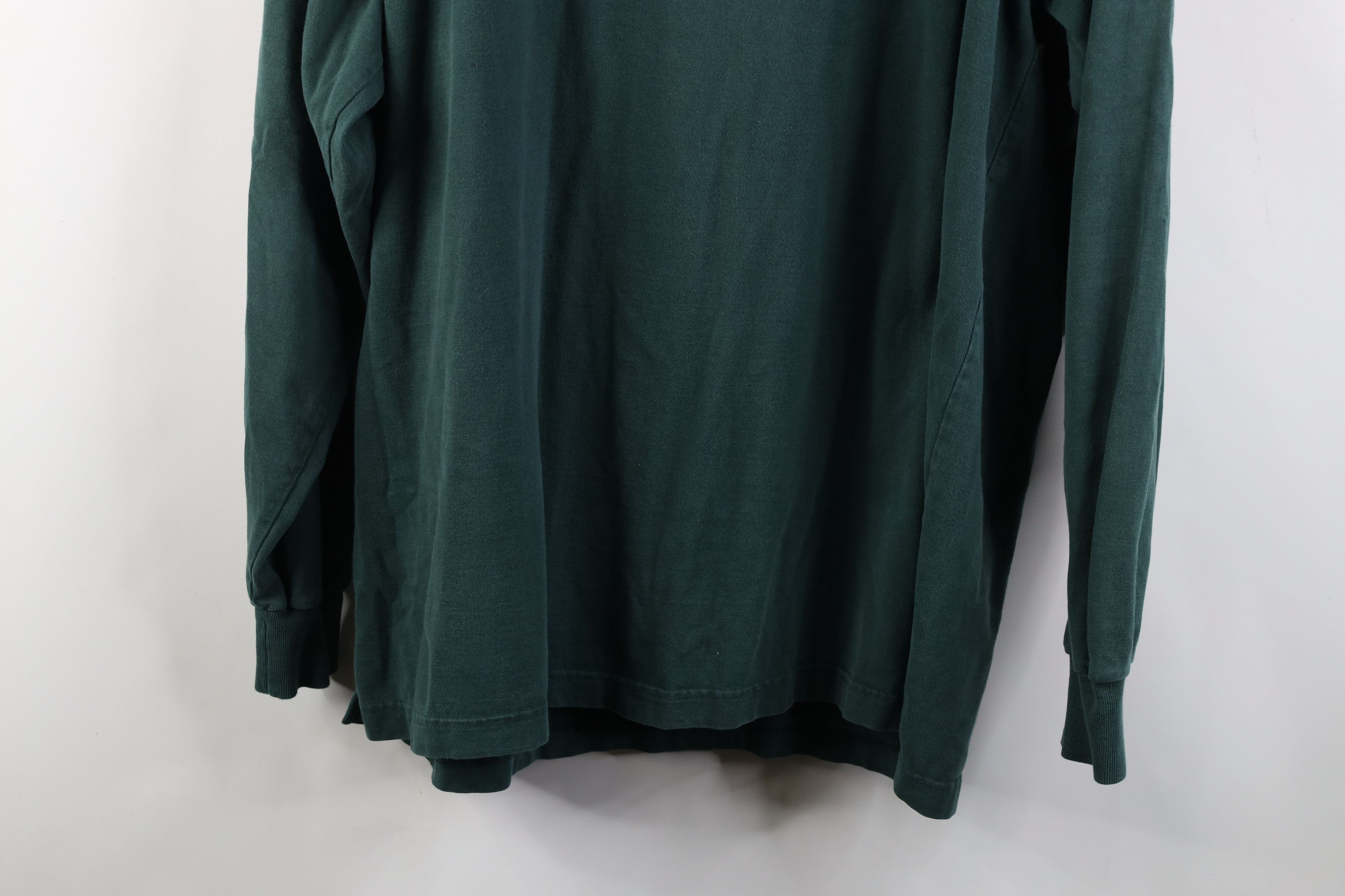 Vintage Vintage 90s Streetwear Long Sleeve Henley T-Shirt Green Size US XL / EU 56 / 4 - 15 Thumbnail