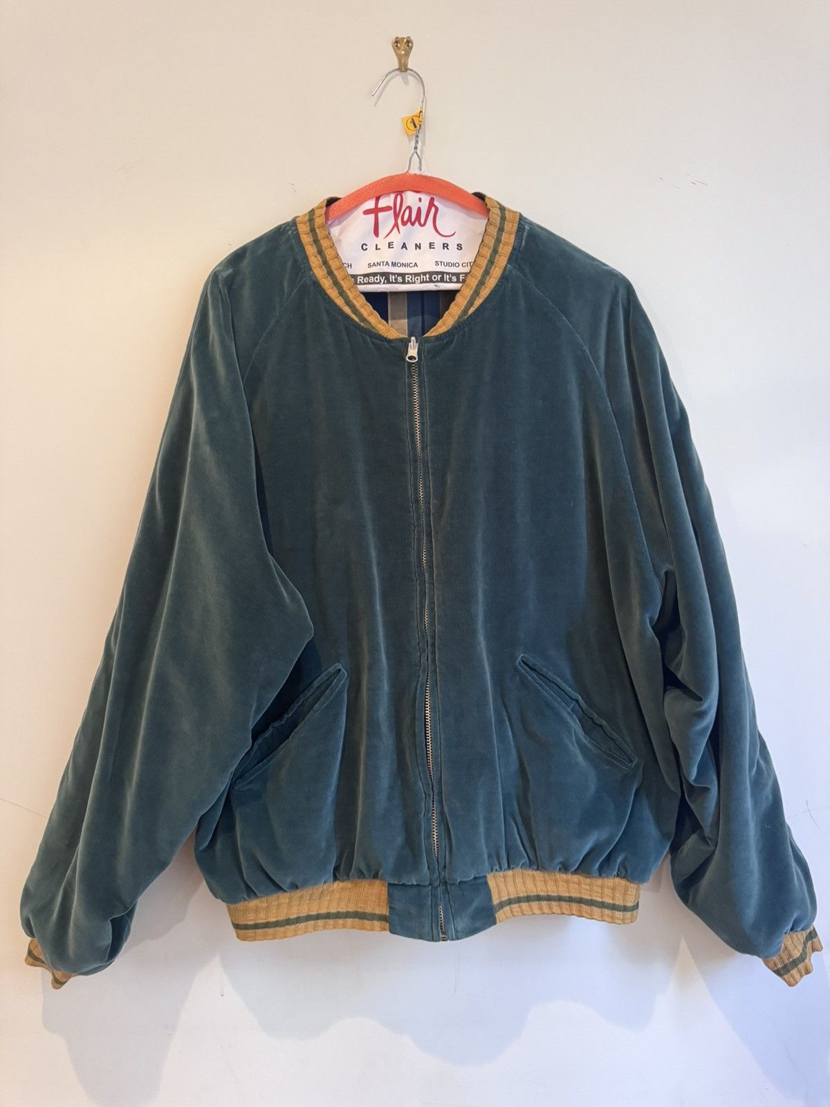 Kapital Palm Tree Embroidered Knit Bomber Jacket Size US XL / EU 56 / 4 - 3 Thumbnail