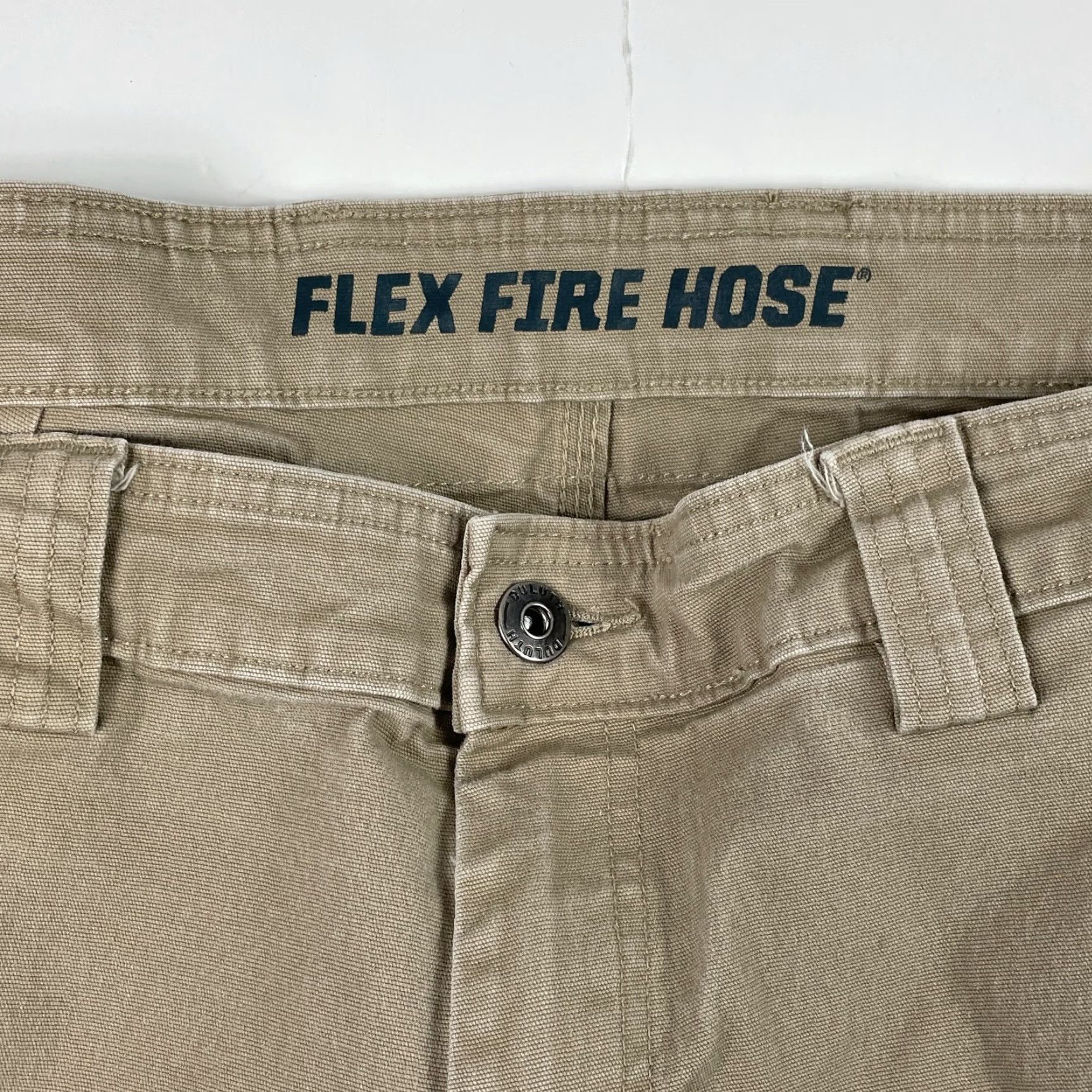 Vintage Duluth Mens Pants 38 x 30 Beige Flex Fire Hose Canvas Cargo Workwear Utility Size US 38 / EU 54 - 6 Thumbnail