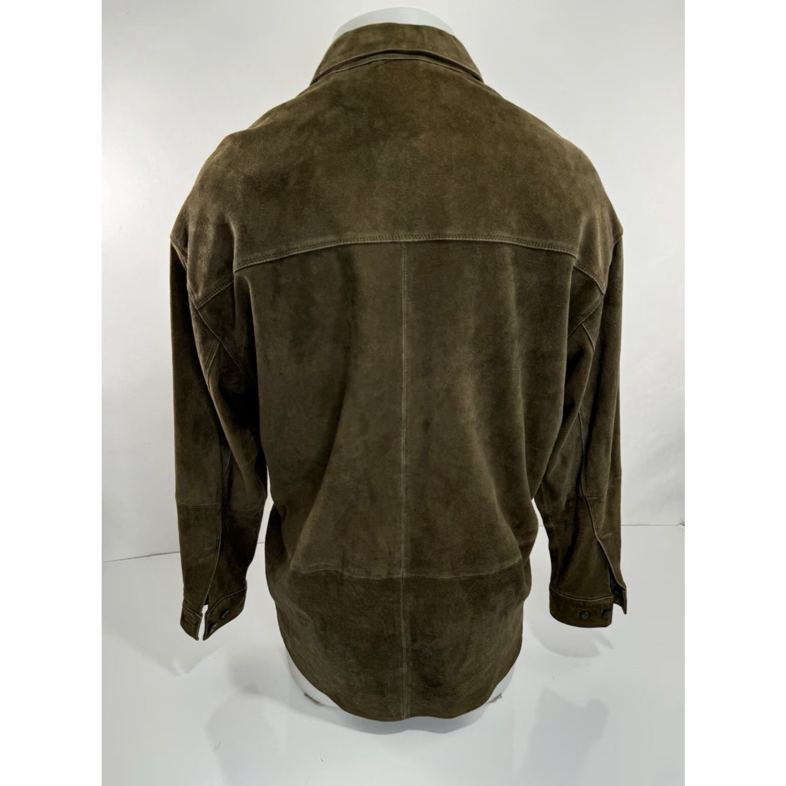 Vintage Robert Comstock Endurance - Suede Leather Mens S Shirt Jacket Size US S / EU 44-46 / 1 - 3 Thumbnail