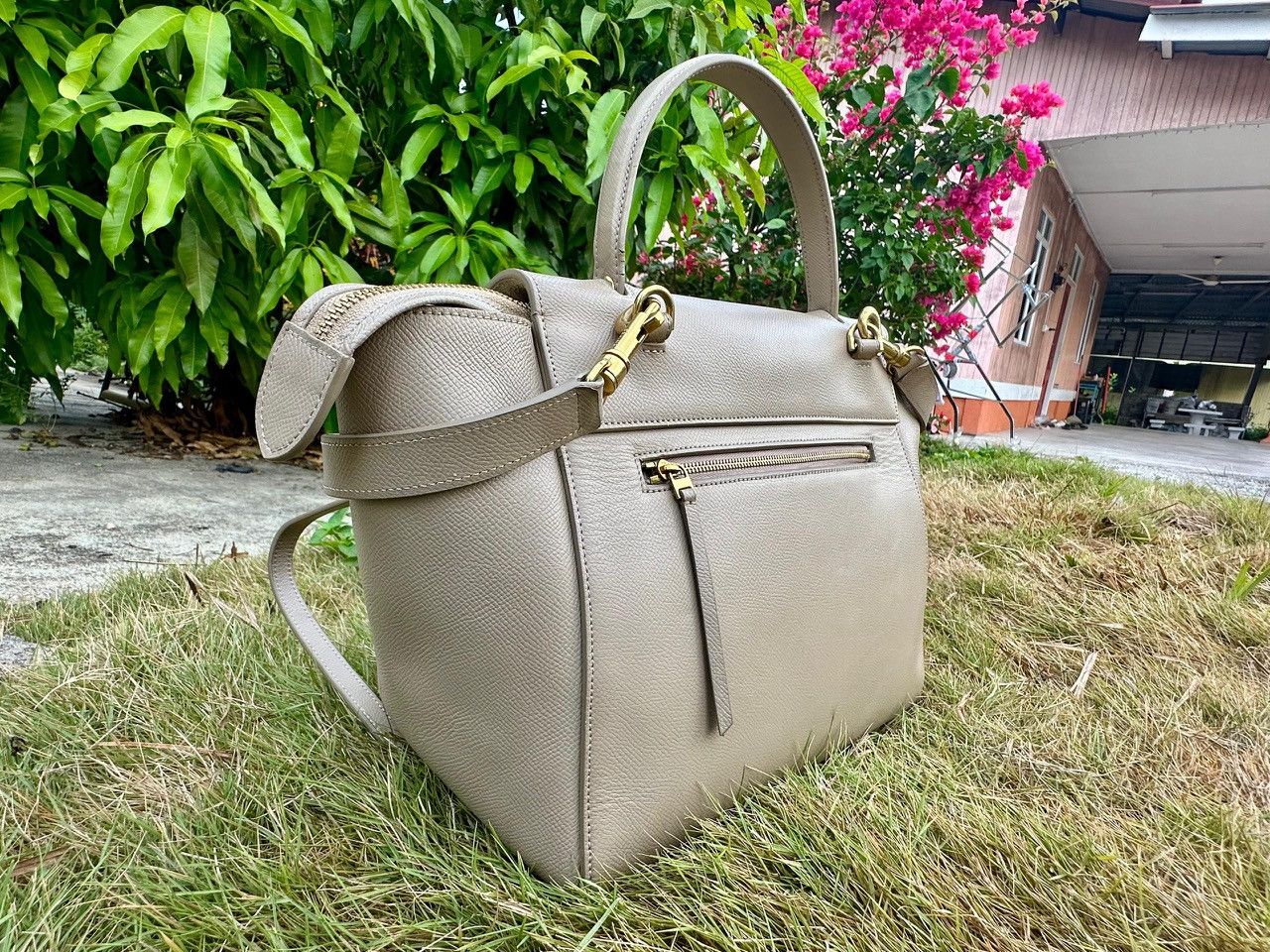 Celine Authentic Celine Grained Calfskin Mini Belt Bag Size ONE SIZE - 3 Thumbnail