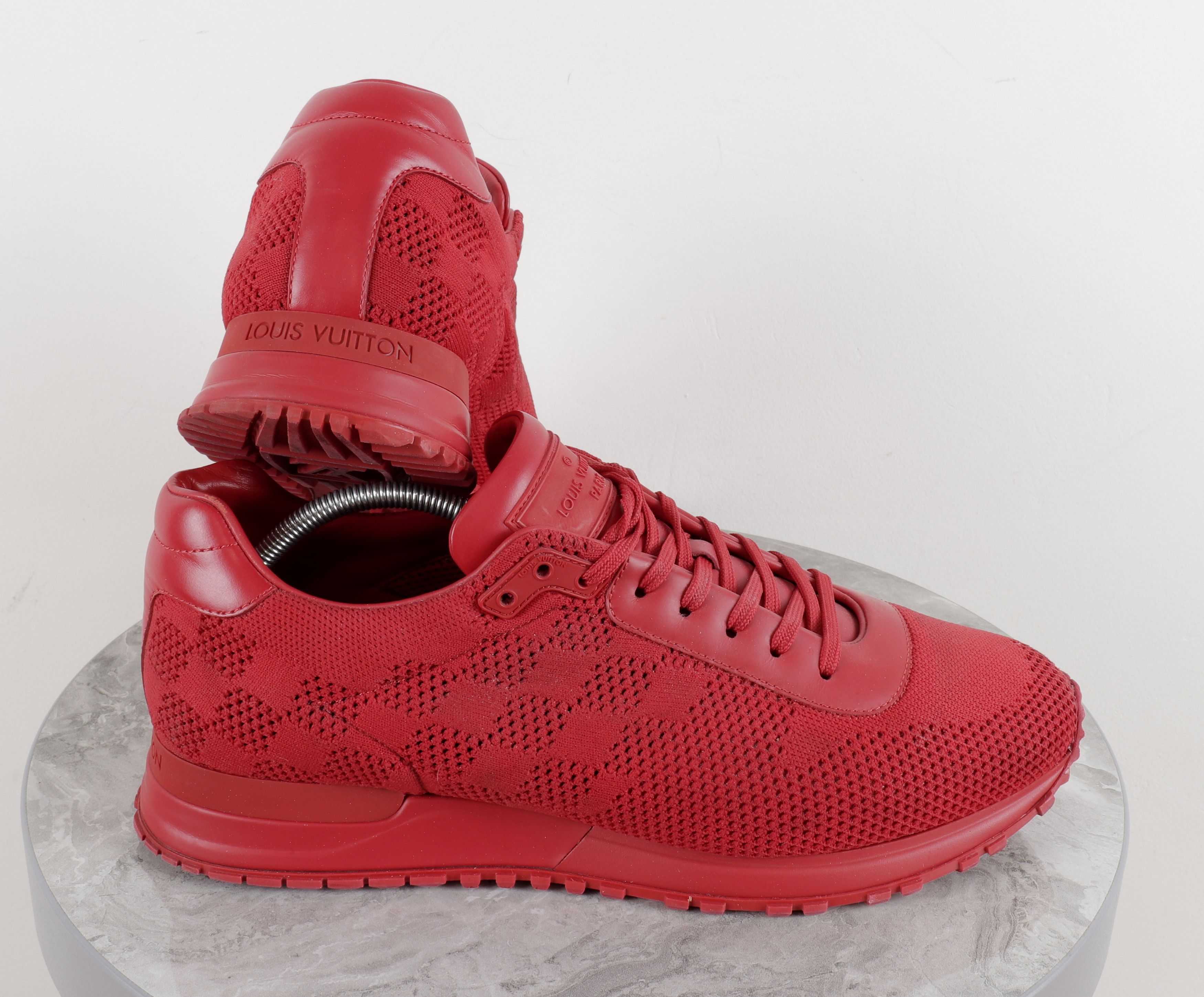 Louis Vuitton Louis Vuitton Run Away Damier Red Mesh Sneakers Size US 10 / EU 43 - 10 Thumbnail