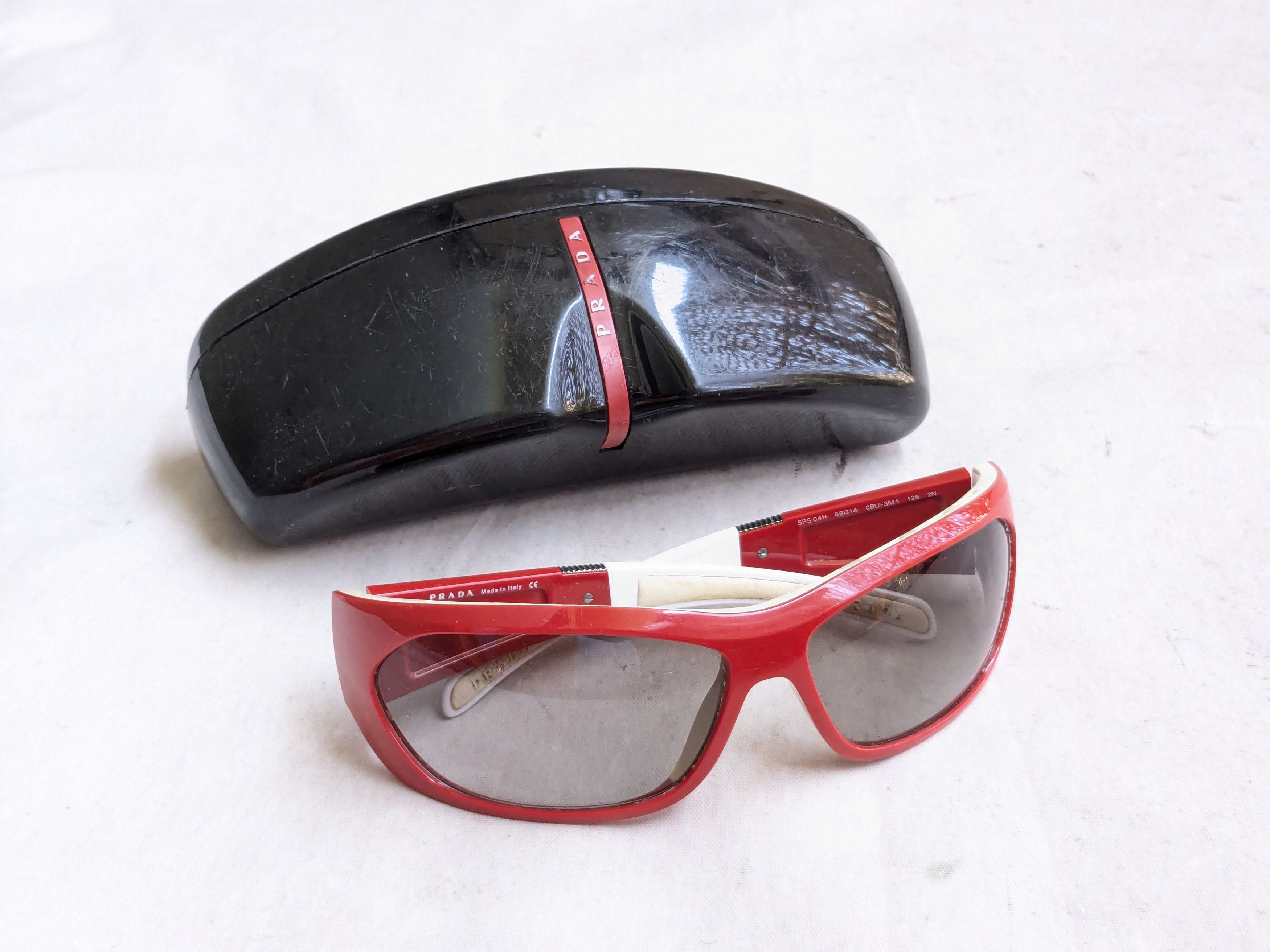 Prada Prada Sunglasses Linea Rossa Sport SPS04H Red White Size ONE SIZE - 1 Thumbnail
