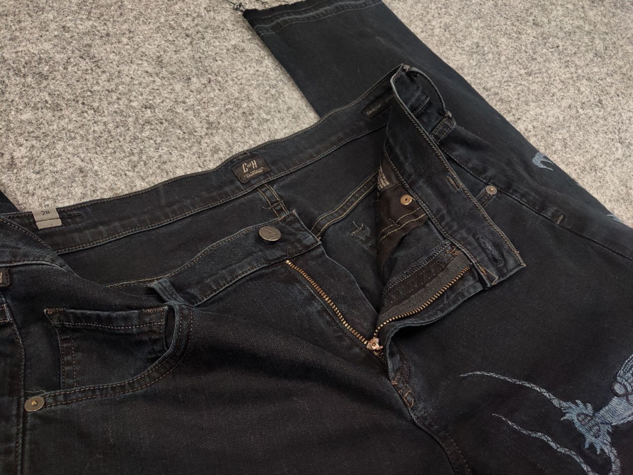 Citizens Of Humanity Citizens of Humanity Design USA Dragon Logo Denim Jeans Size 29" - 15 Thumbnail