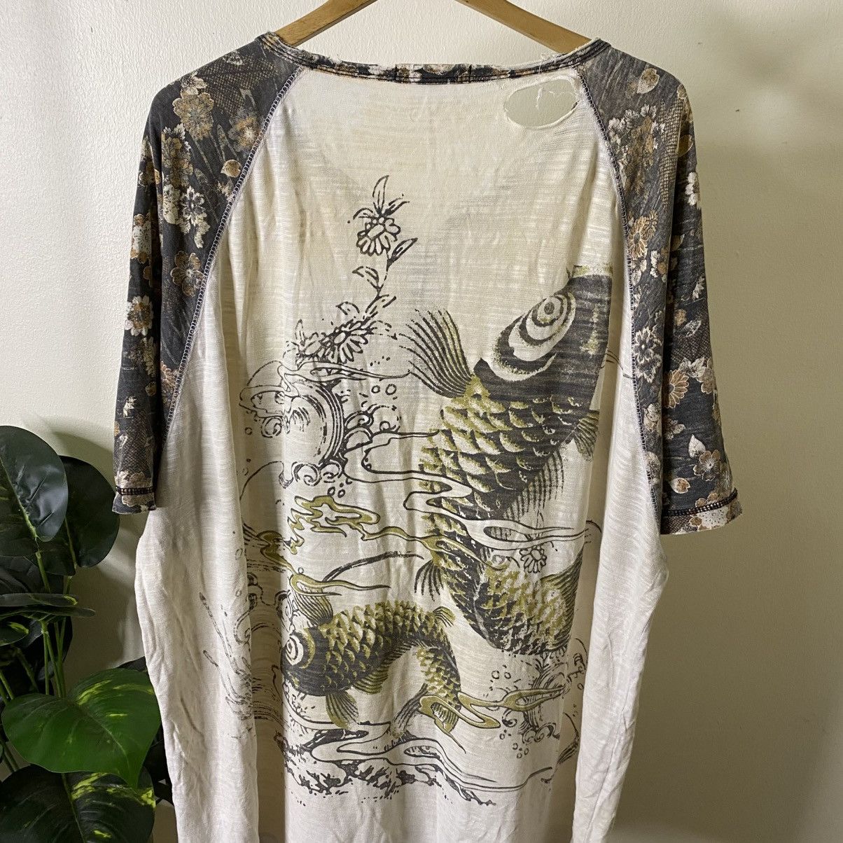 Japanese Brand Koi Fish Sukajan Karakuri Tamashii Ed Hardy Style Loopwheel Size US XXL / EU 58 / 5 - 2 Thumbnail