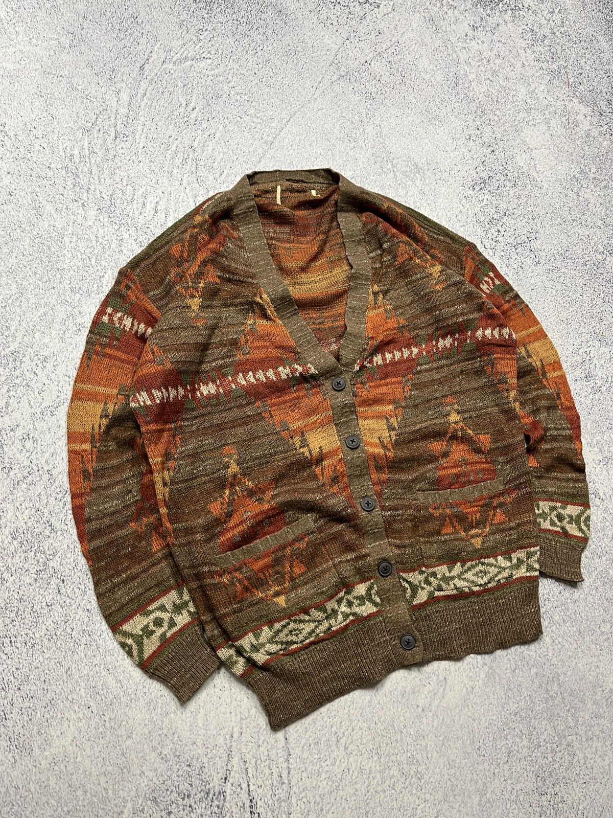 Denim & Supply Ralph Lauren × Polo Ralph Lauren × Ralph Lauren Ralph Lauren Denim and Supply Aztec Southwest Knit Cardigan Size S / US 4 / IT 40 - 3 Thumbnail